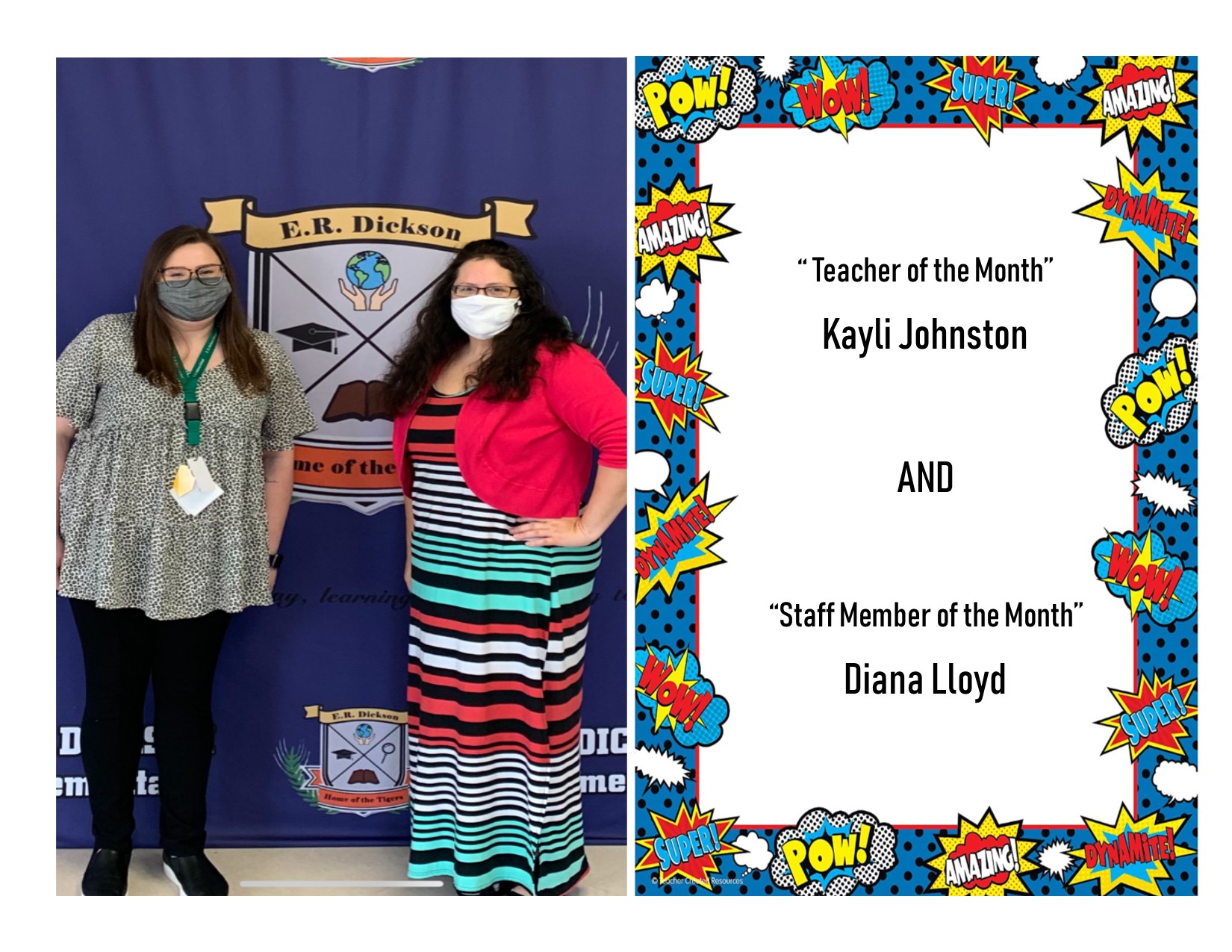 Congratulations Ms. Johnston and Ms. lloyd