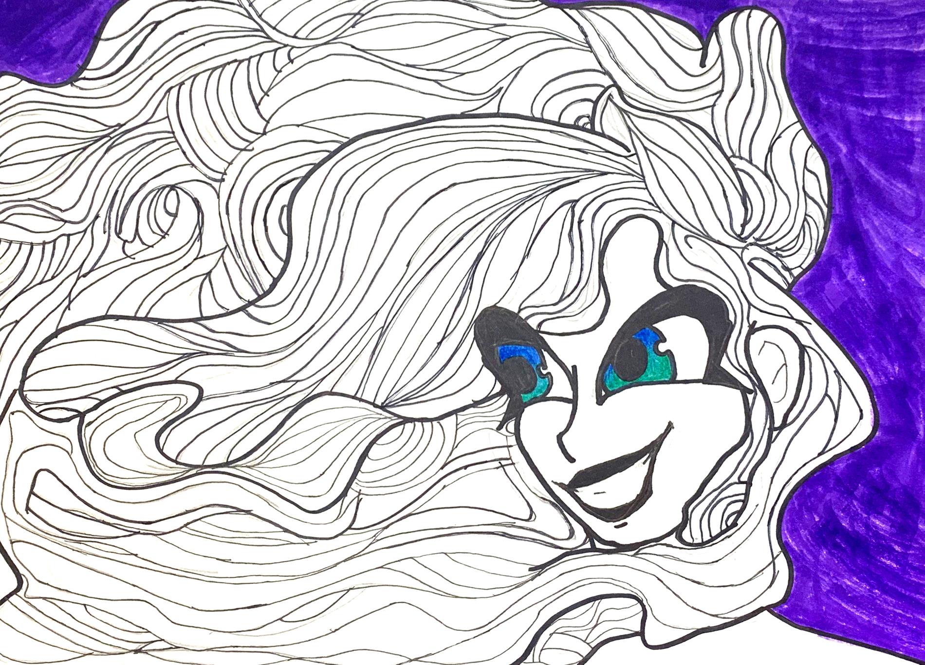 23) Laila Morris - Carefree - Pen and Marker - 7th Grade 23) Laila Morris - Carefree - Pen and Marker - 7th Grade
