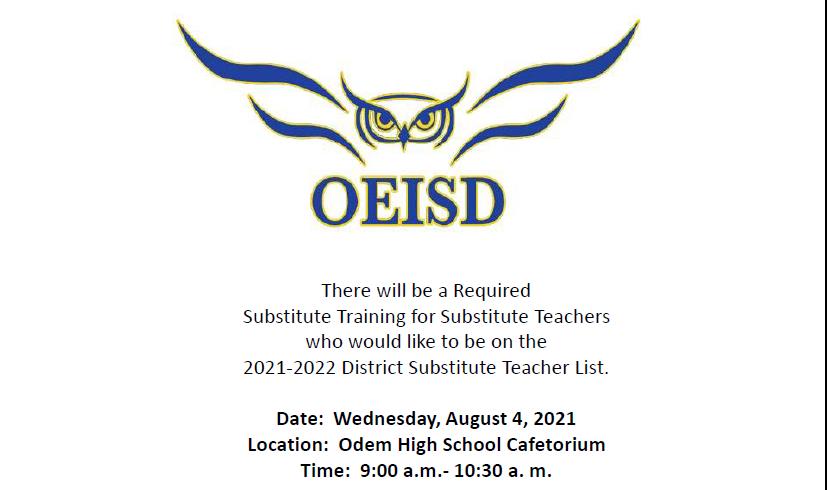 Training for Substitute Teachers