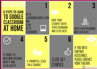 At-Home Google Classroom Instructions