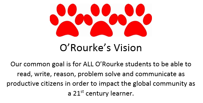 3 paw prints with vision statement