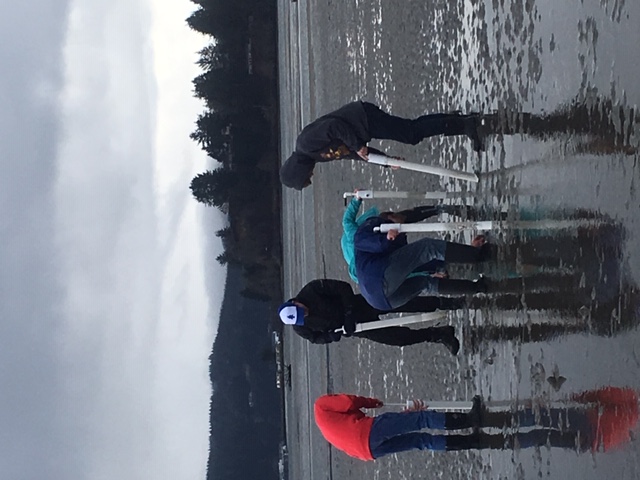 Students completing a lab at Hatfield Marine Science Center