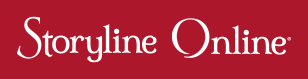 Storyline Online title logo; white lettering on red background