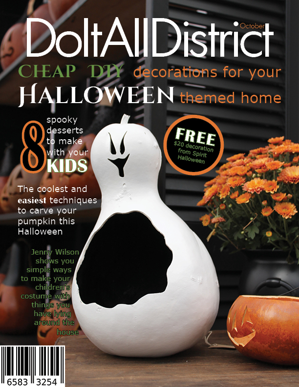 Halloween Magazine Cover Page