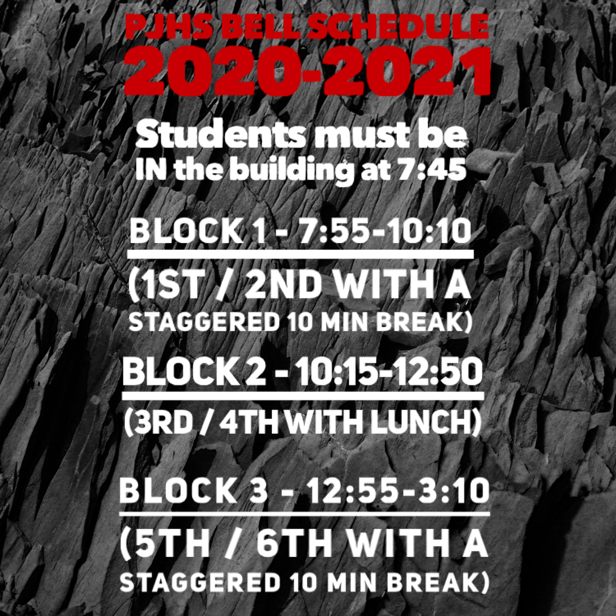 bell schedule (previous text) bell schedule (previous text)