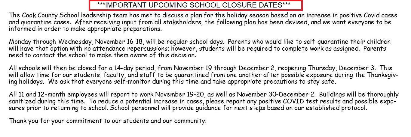 School Closure
