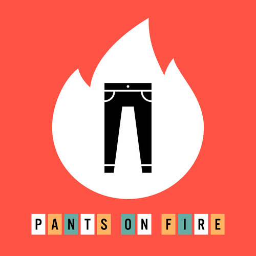 Pants on Fire Podcast logo