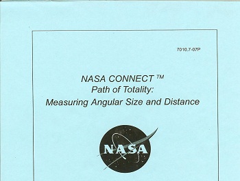 NASA Connect: Path of Totality: Measuring Size and Distance