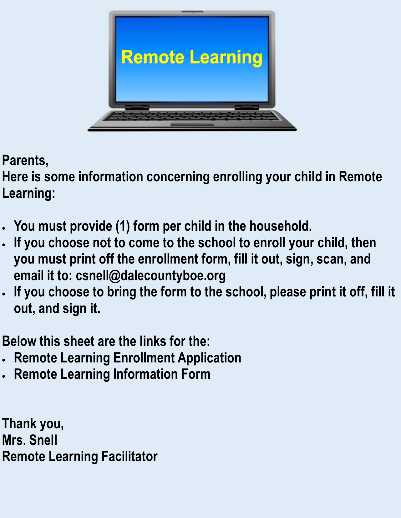 Remote Learning Remote Learning