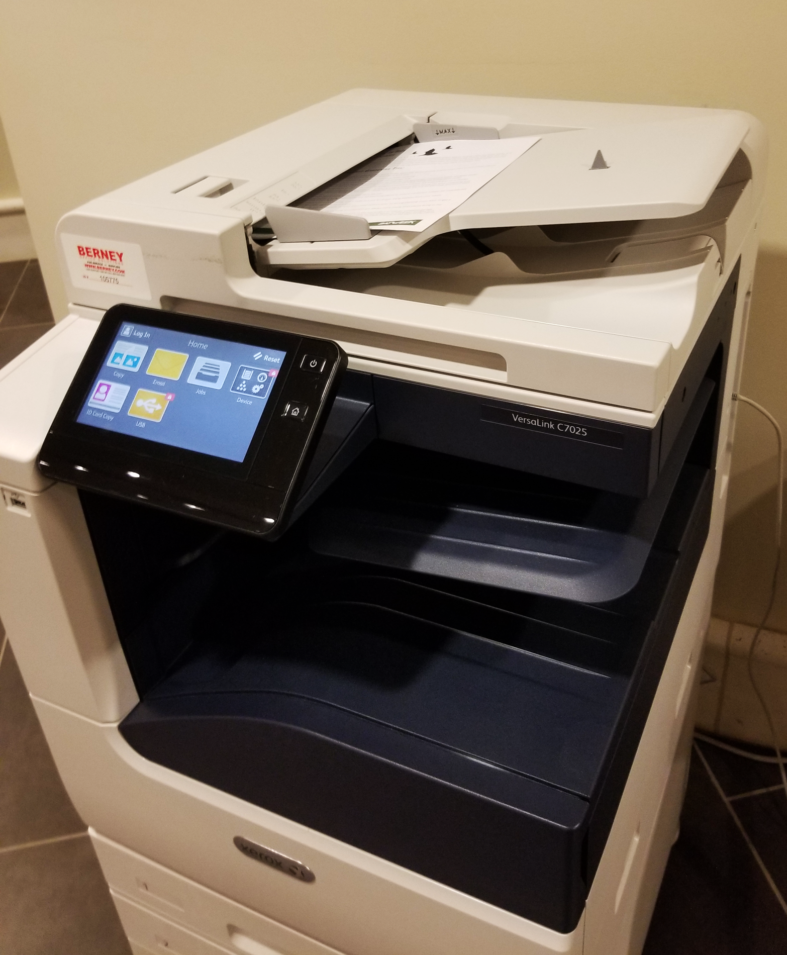 Document feeder on SFPL's Xerox printer
