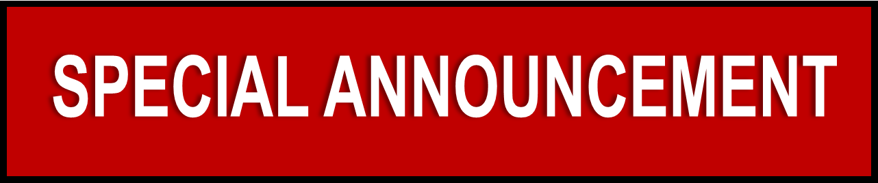 special announcement special announcement