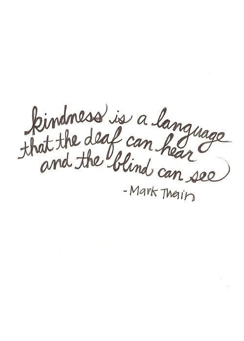 Kindness is...