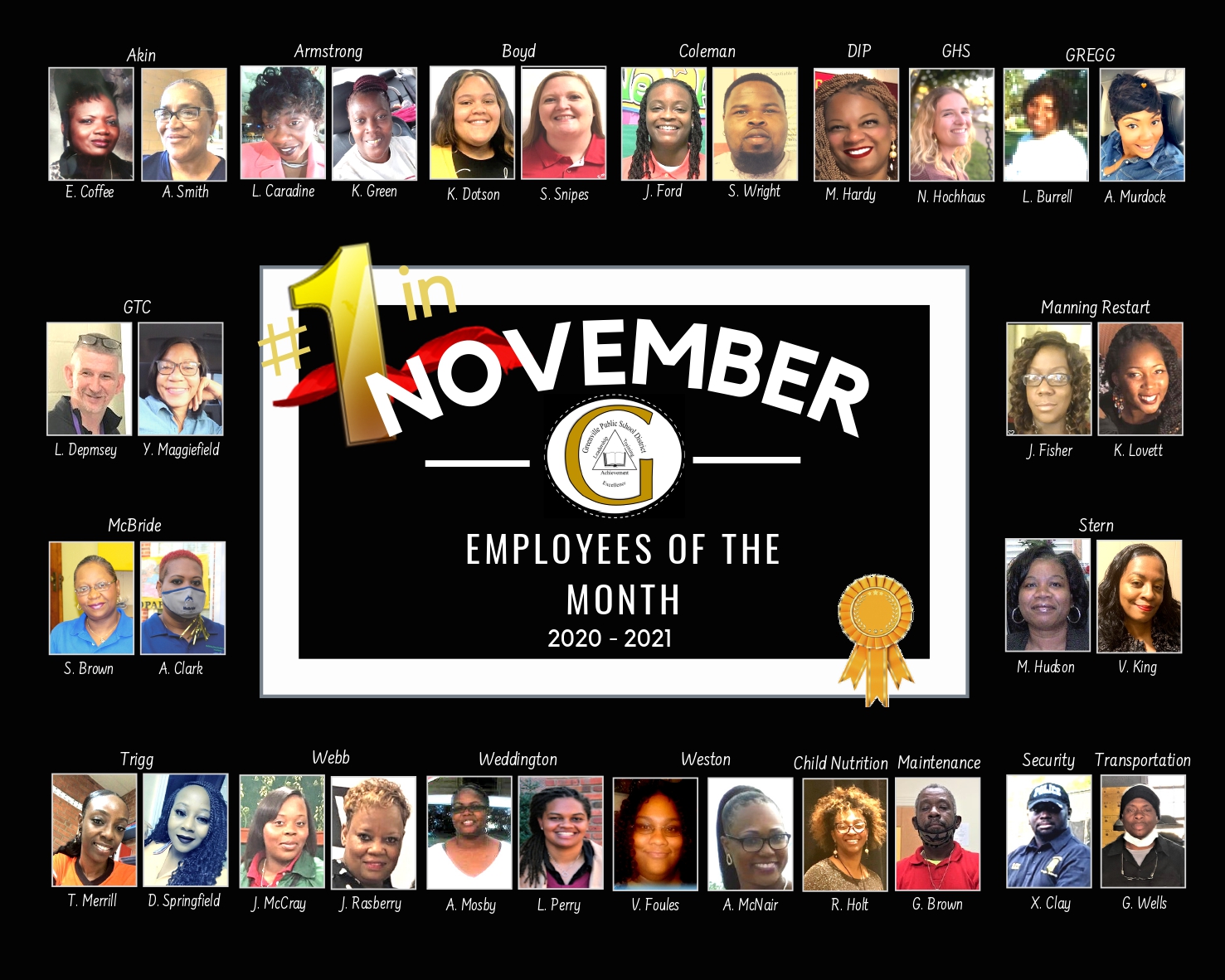 November Employees of the Month