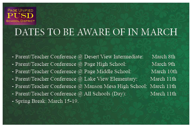 dates for march graphic dates for march graphic