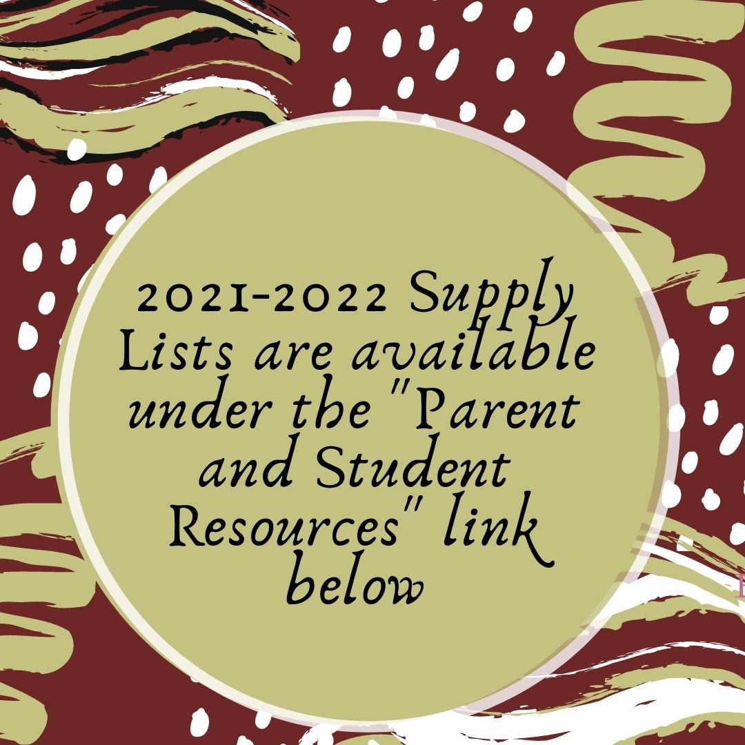 2021 - 2022 Supply Lists