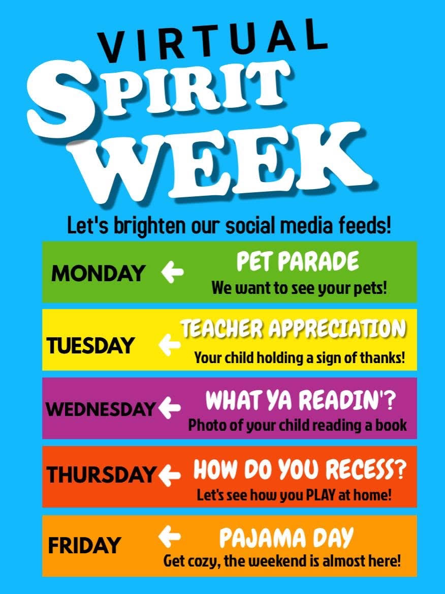 Virtual Spirit Week Virtual Spirit Week