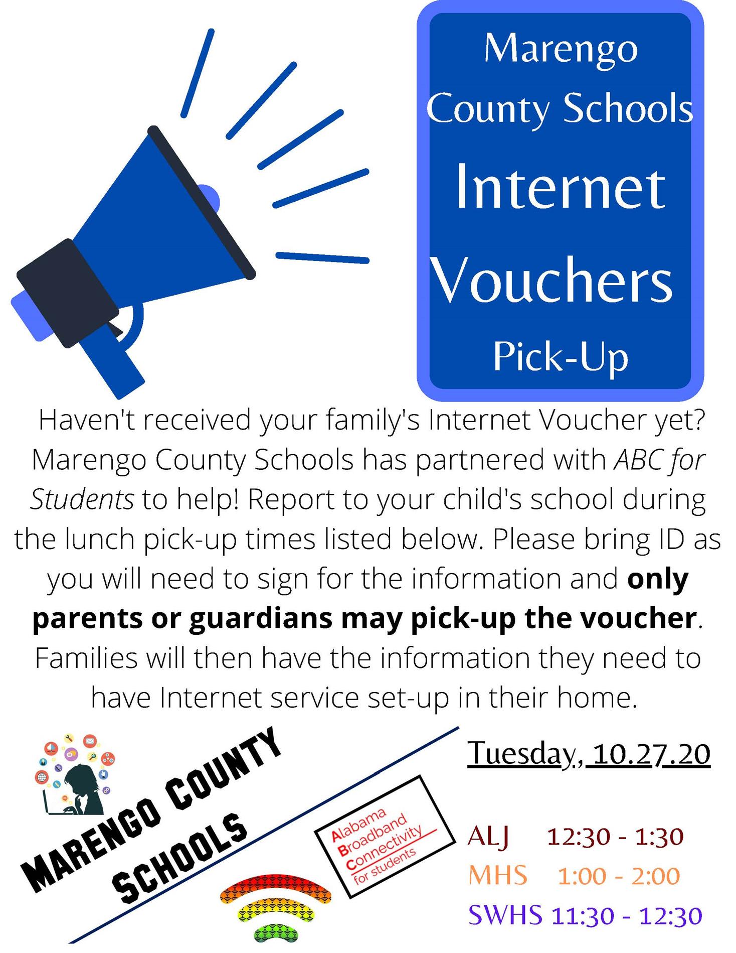 Voucher PickUp Announcement Voucher PickUp Announcement