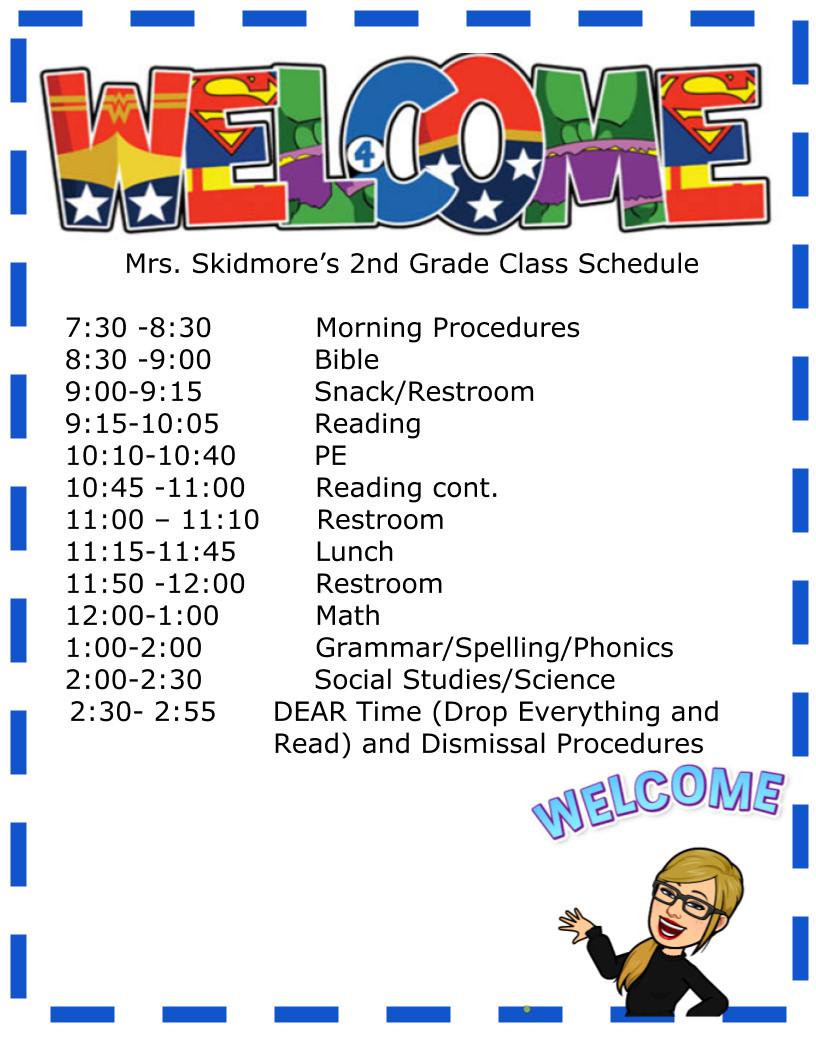 Class Schedule Class Schedule