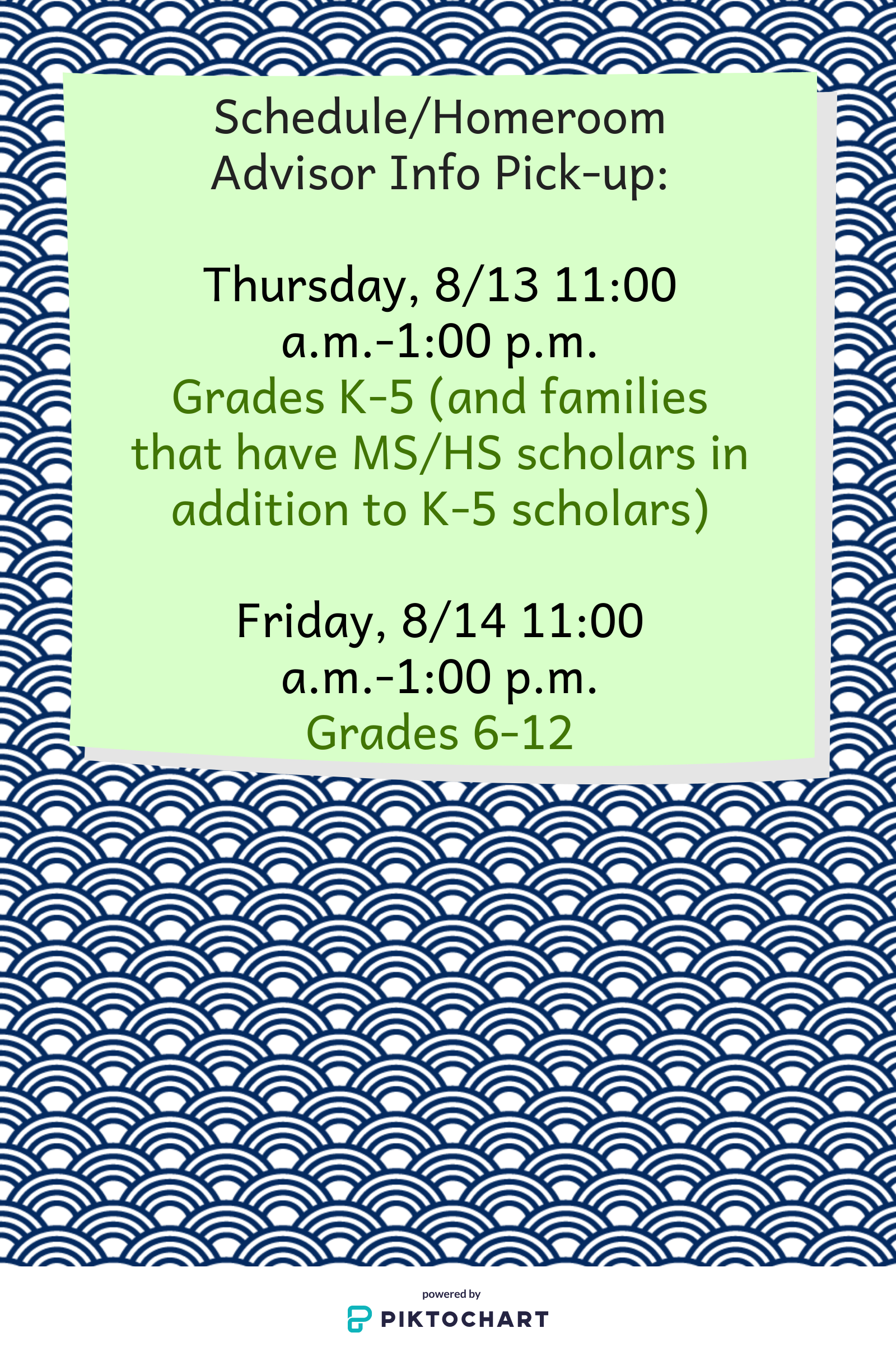 Schedule pick up. Schedule pick up.