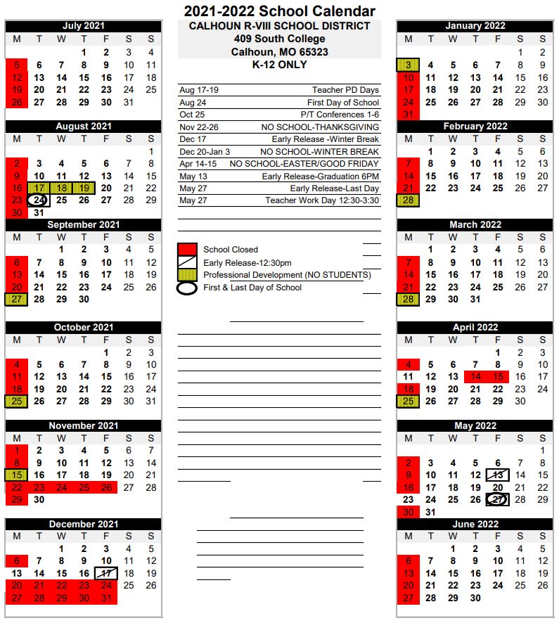 District 129 Calendar District 129 Calendar