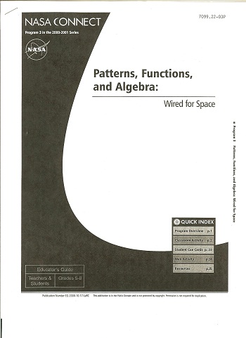 Patterns, Functions and Algebra