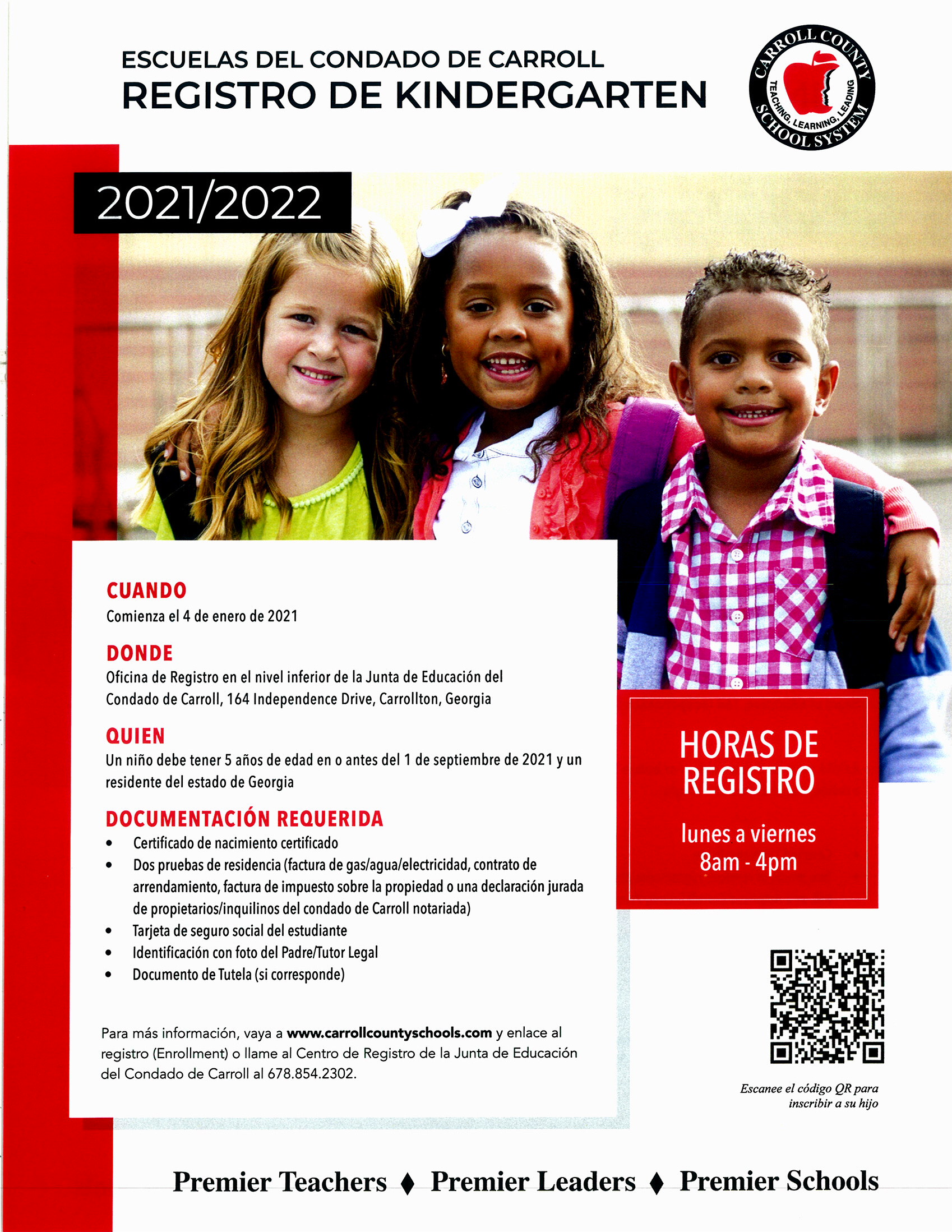 Kindergarten Registration Spanish Kindergarten Registration Spanish