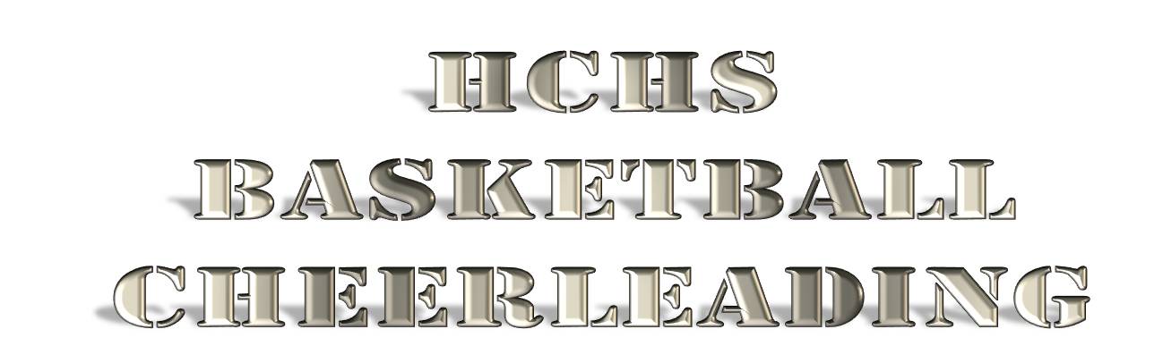 HCHS Basketball Cheerleading Text