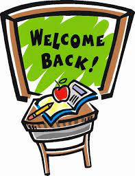 Chalkboard with Welcome back