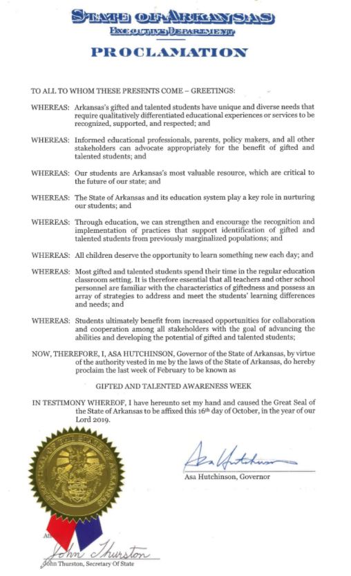 GT week proclamation
