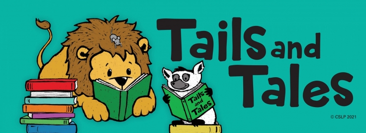 CSLP Tails & Tales Summer Reading 2021 Program banner