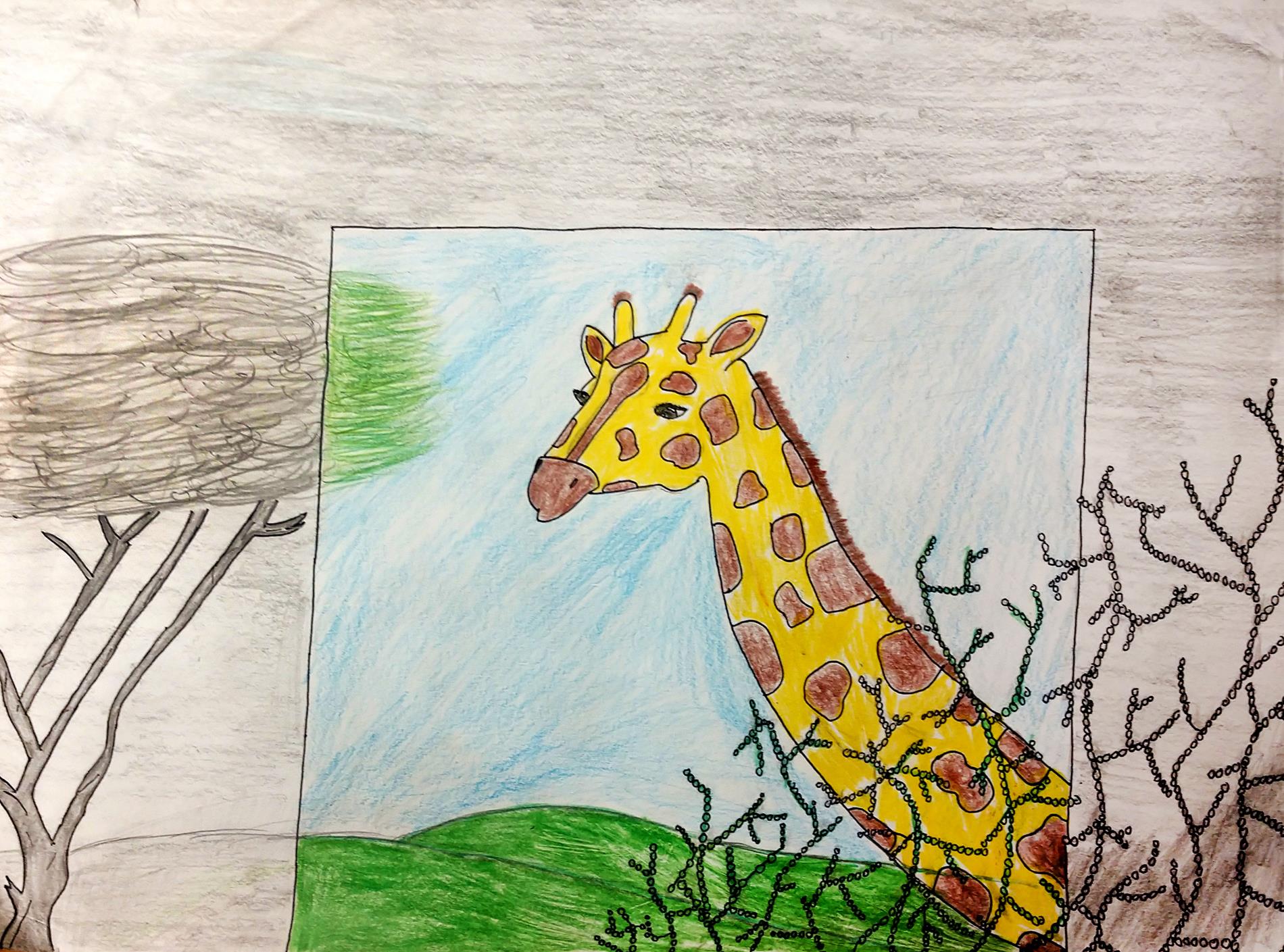 8) Christine Wu - Giraffe - Mixed Media - 6th Grade 8) Christine Wu - Giraffe - Mixed Media - 6th Grade