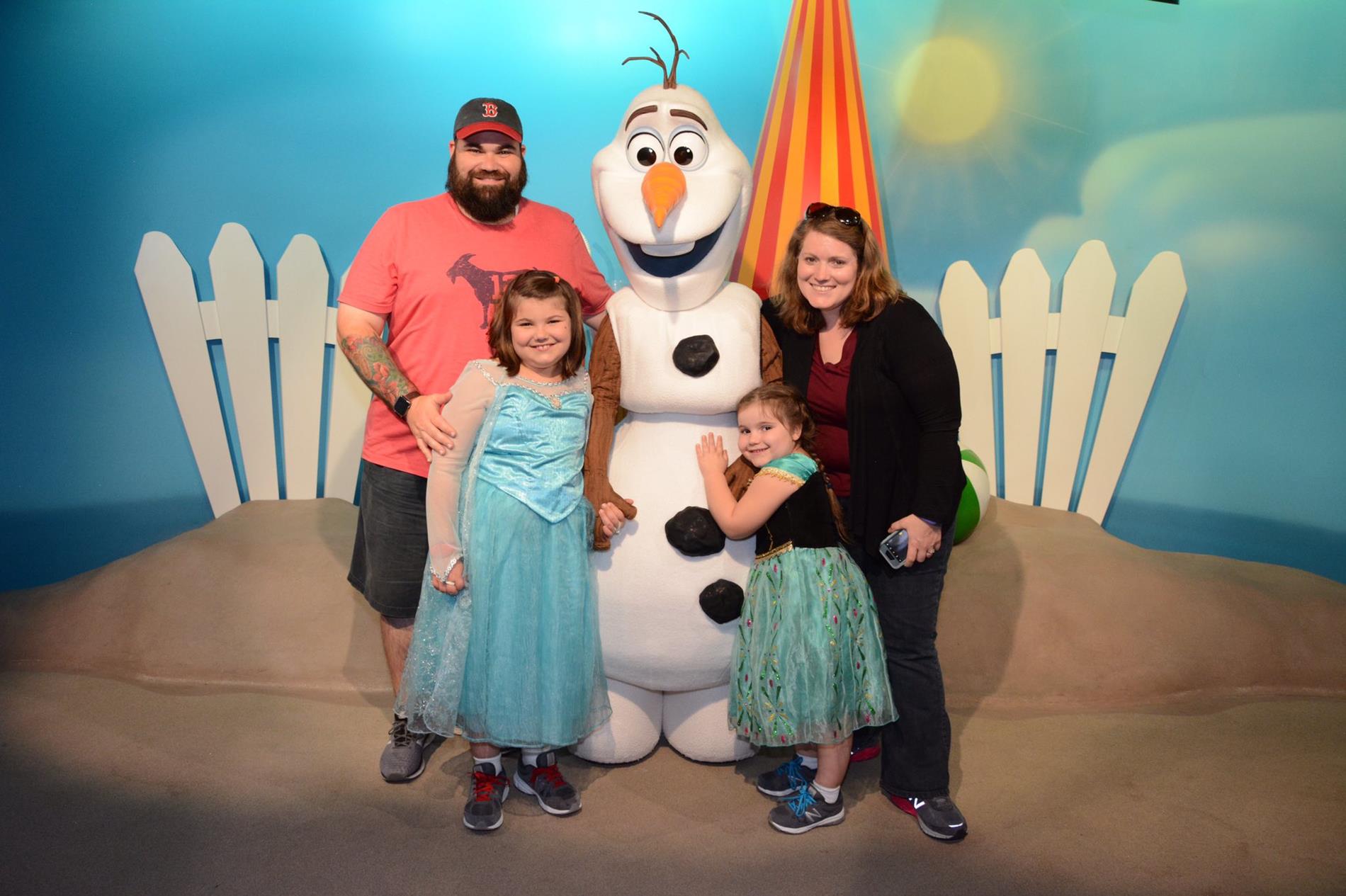Family Photo with Olaf