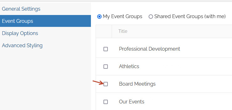Upcoming events app connect suite