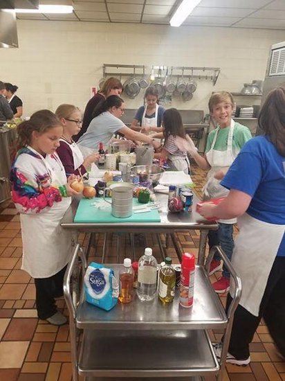 Jr Chef cooking class at DMS