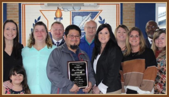 Ron Hernandez, school and district administrators, family members Ron Hernandez, school and district administrators, family members