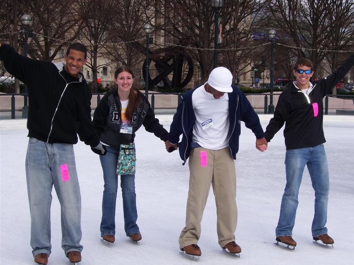 Ice Skating on the Mall, 2009