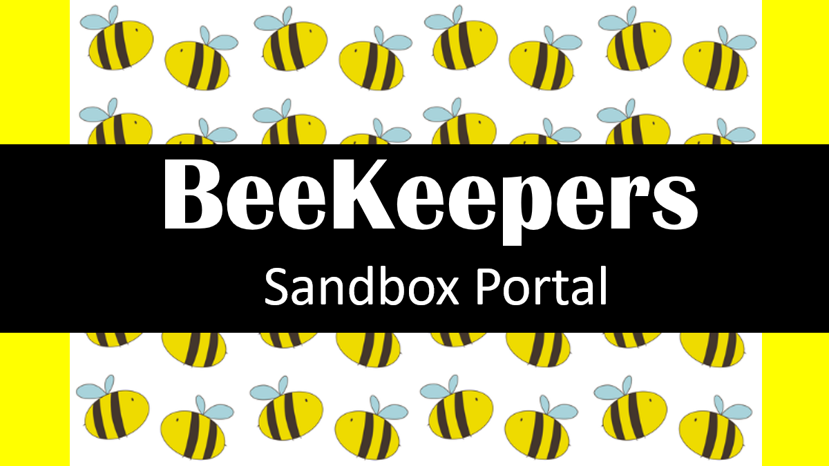 BeeKeepers Sandbox Portal