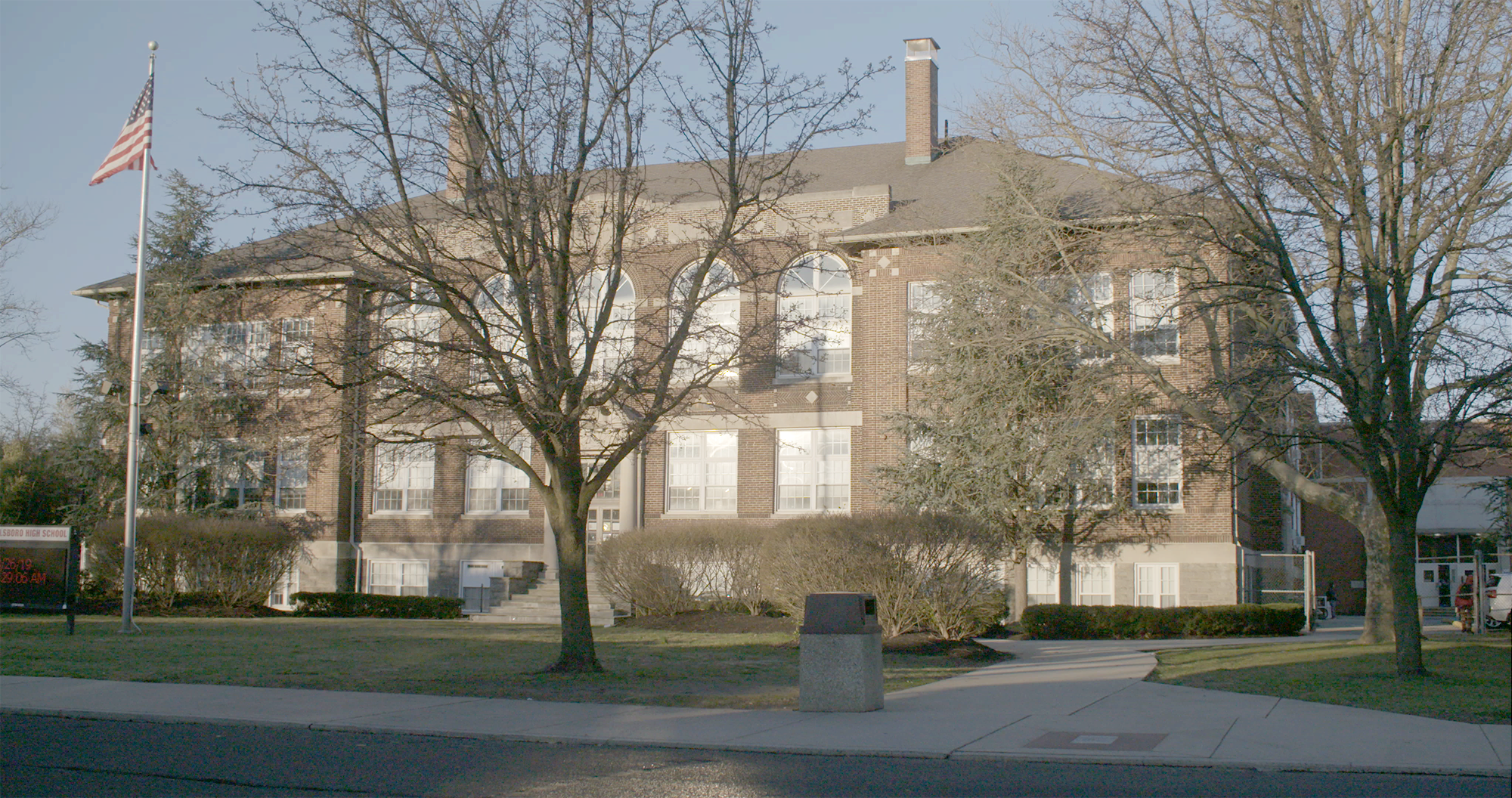 front of high school 