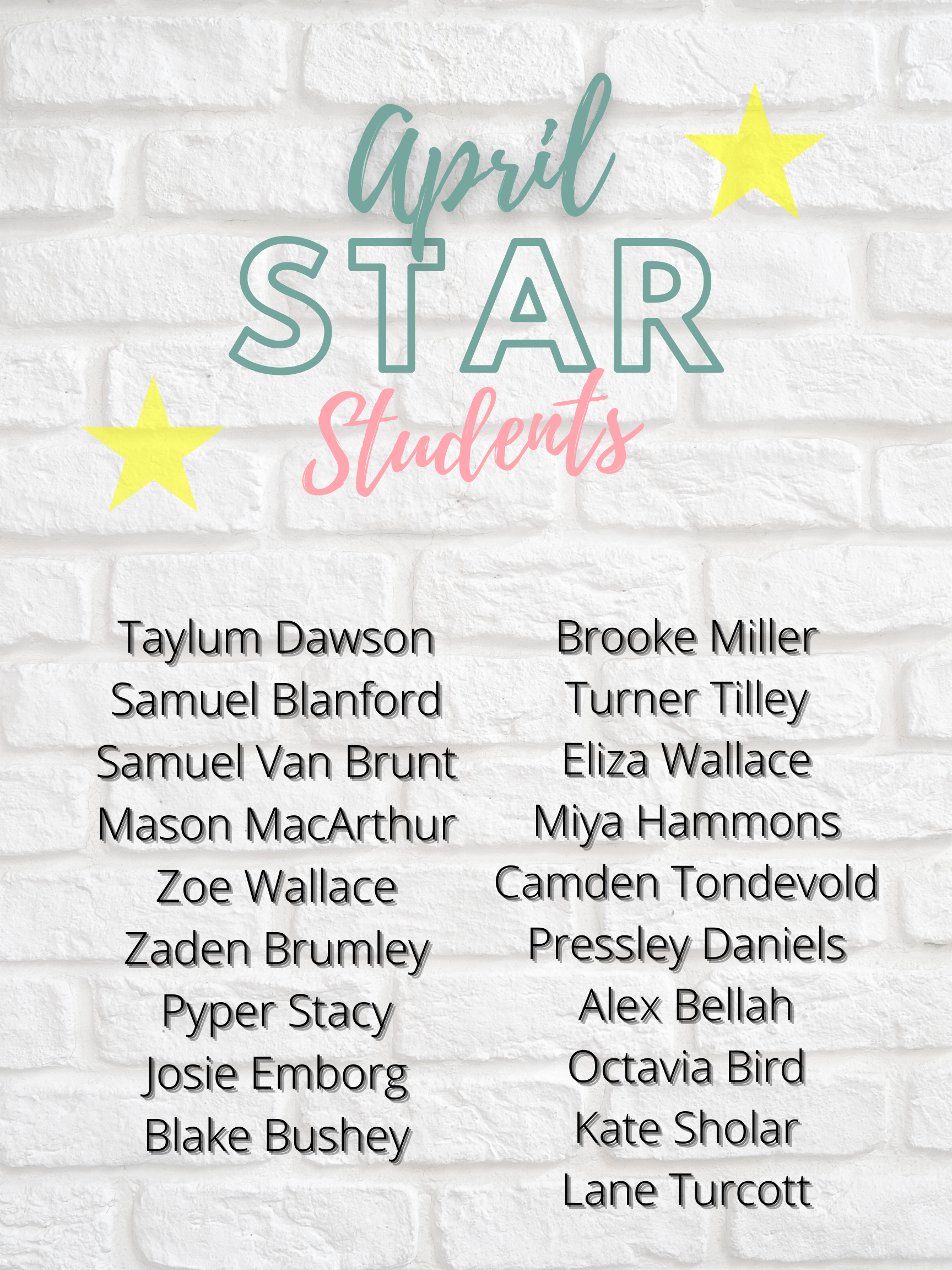 student of the month student of the month