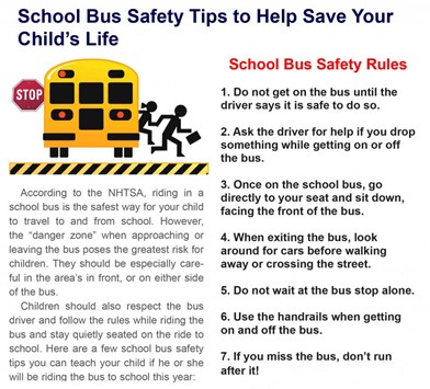 Bus Safety Infographic Bus Safety Infographic
