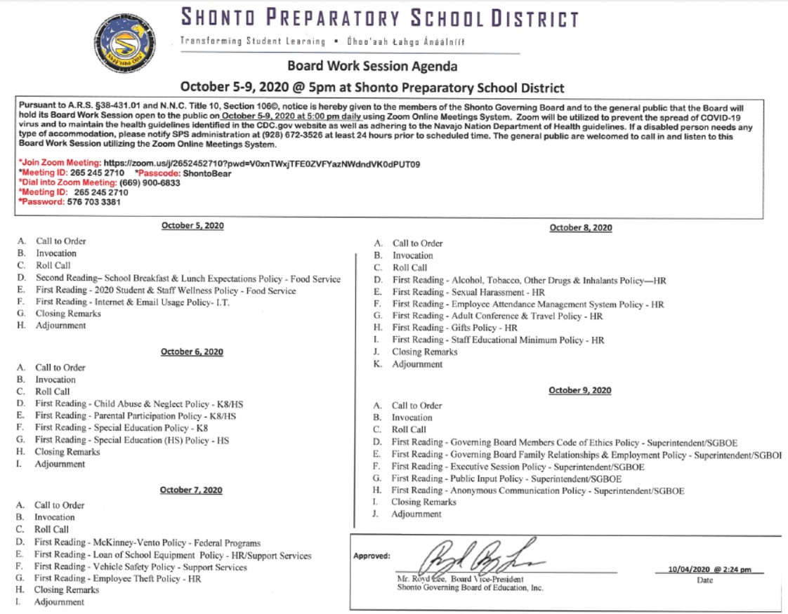 Agenda