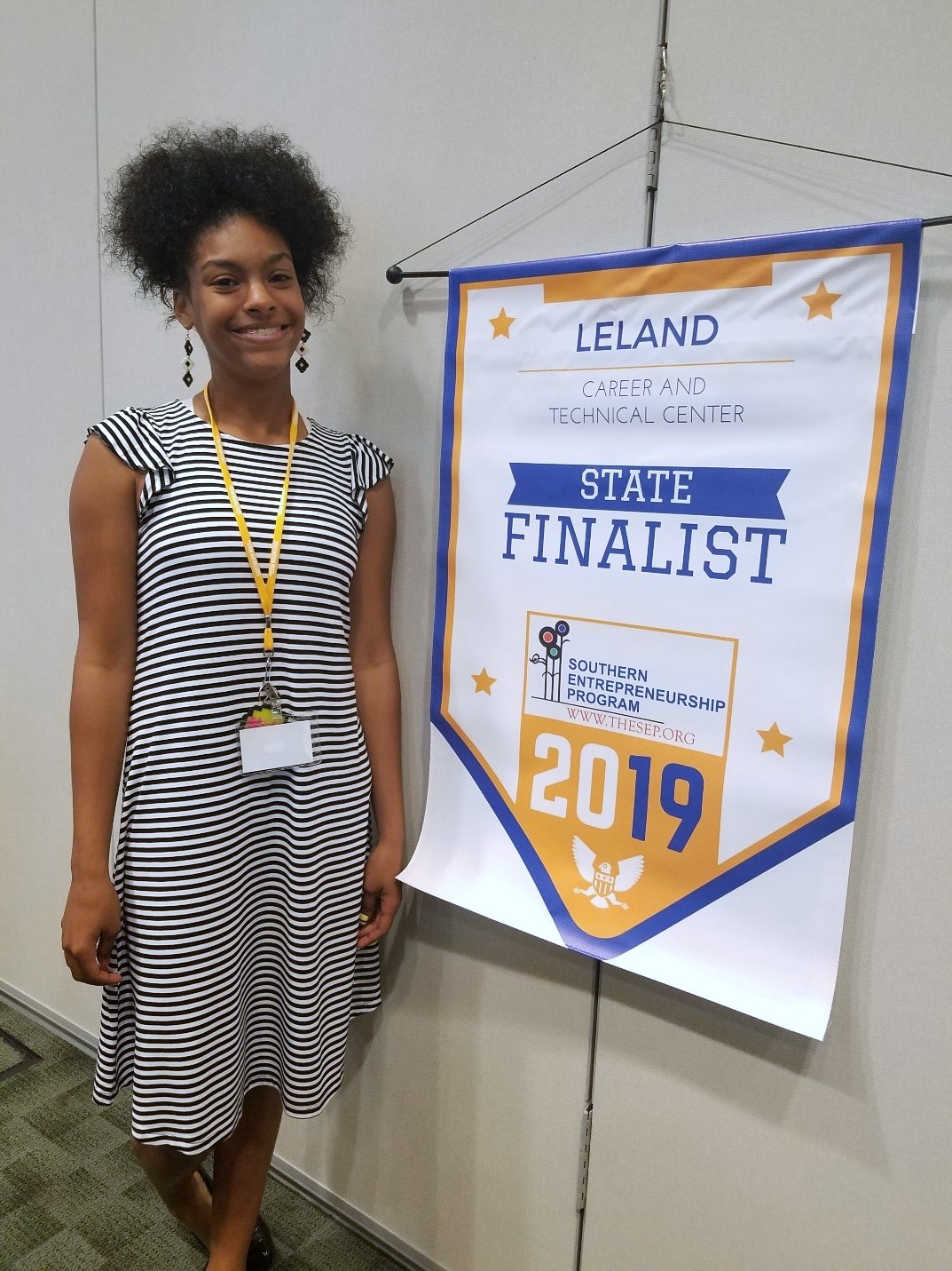 Yasmin Colon, state finalist in Southern Entrepreneurship Program of FBLA