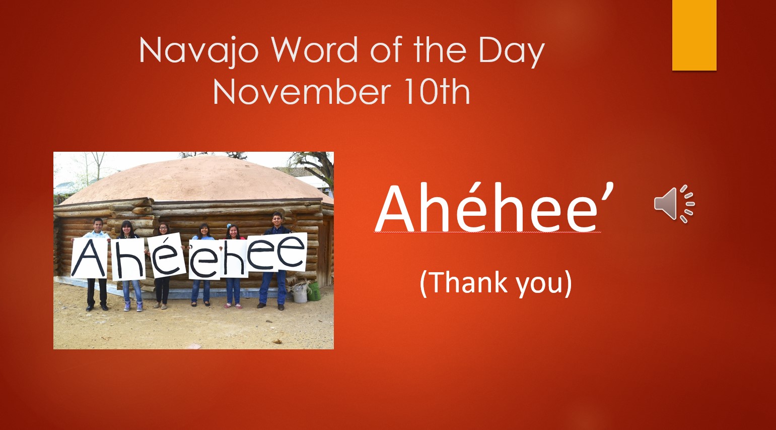 Graphic for Navajo Word of the Day
