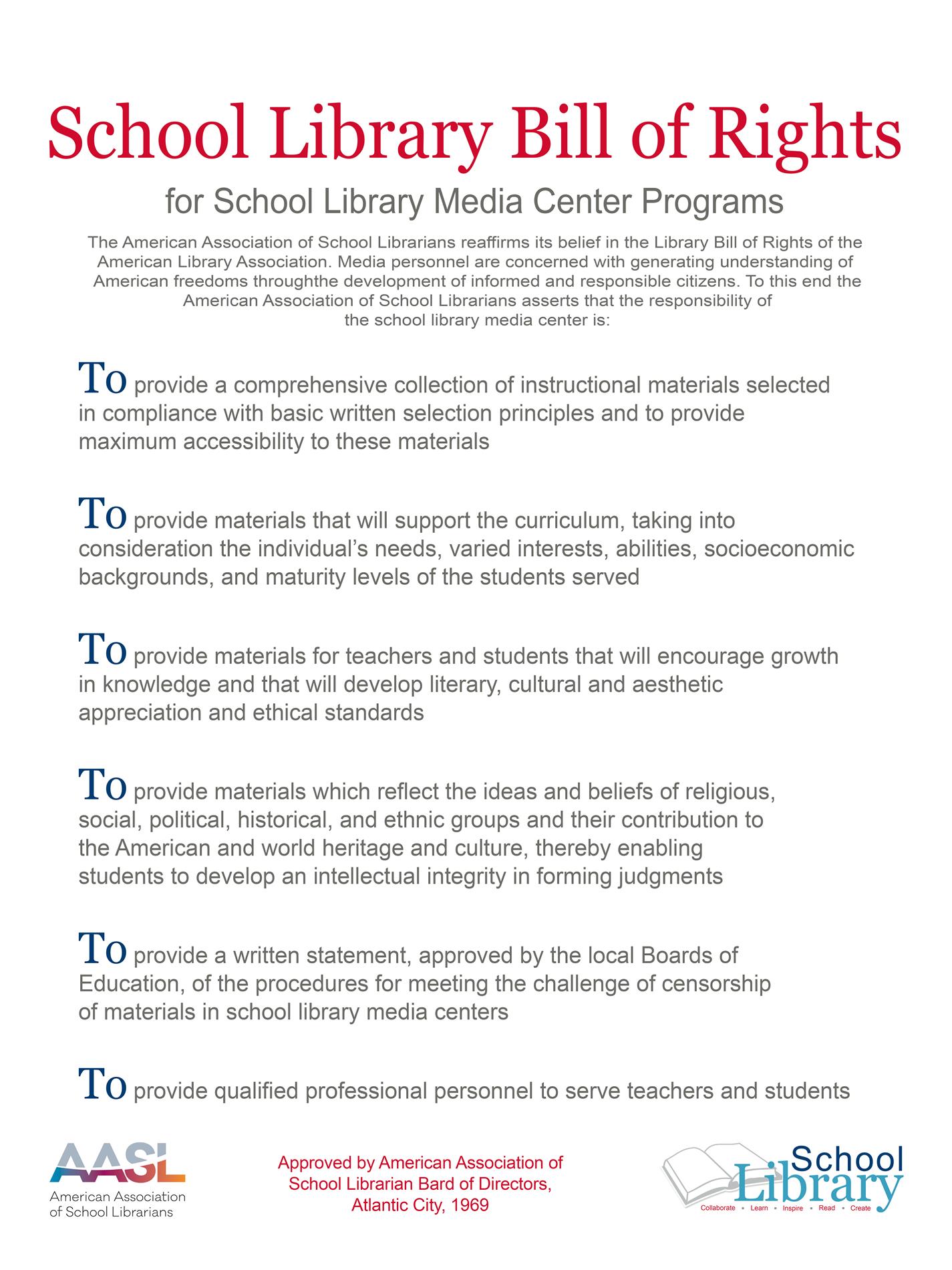LIBRARY BILL OF RIGHTS
