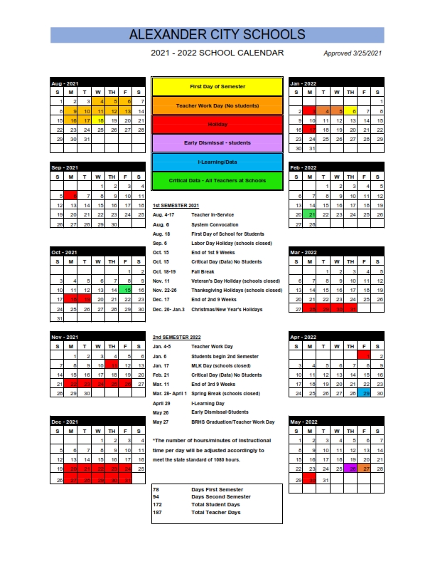 Lee University Calendar 2022 2023 Calendar (Button) - Alexander City Board Of Education