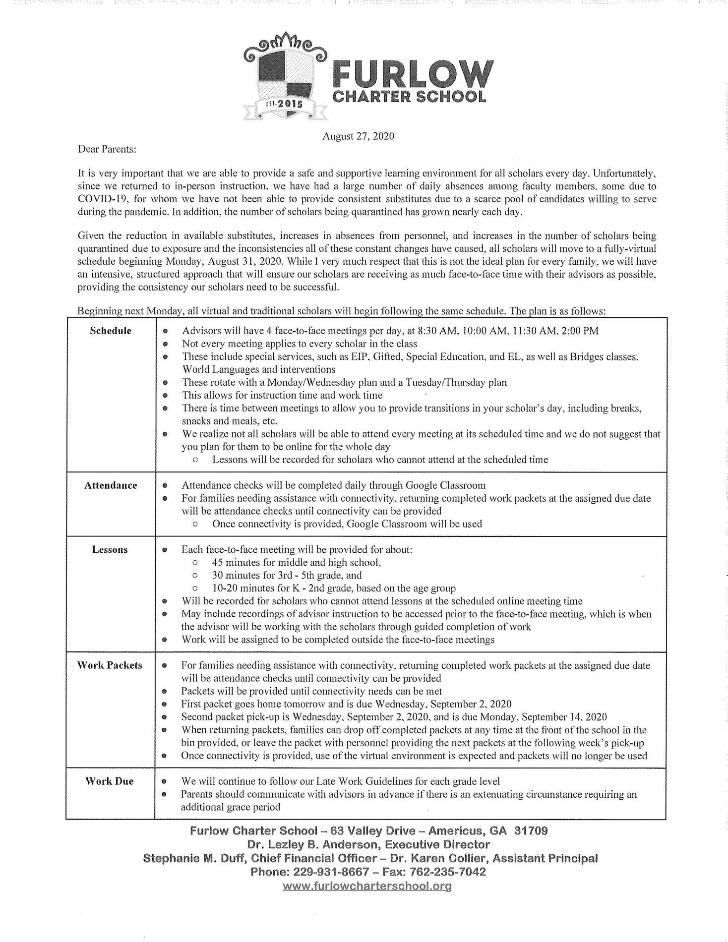 Parent Letter - Virtual Move Pg 1 Parent Letter - Virtual Move Pg 1
