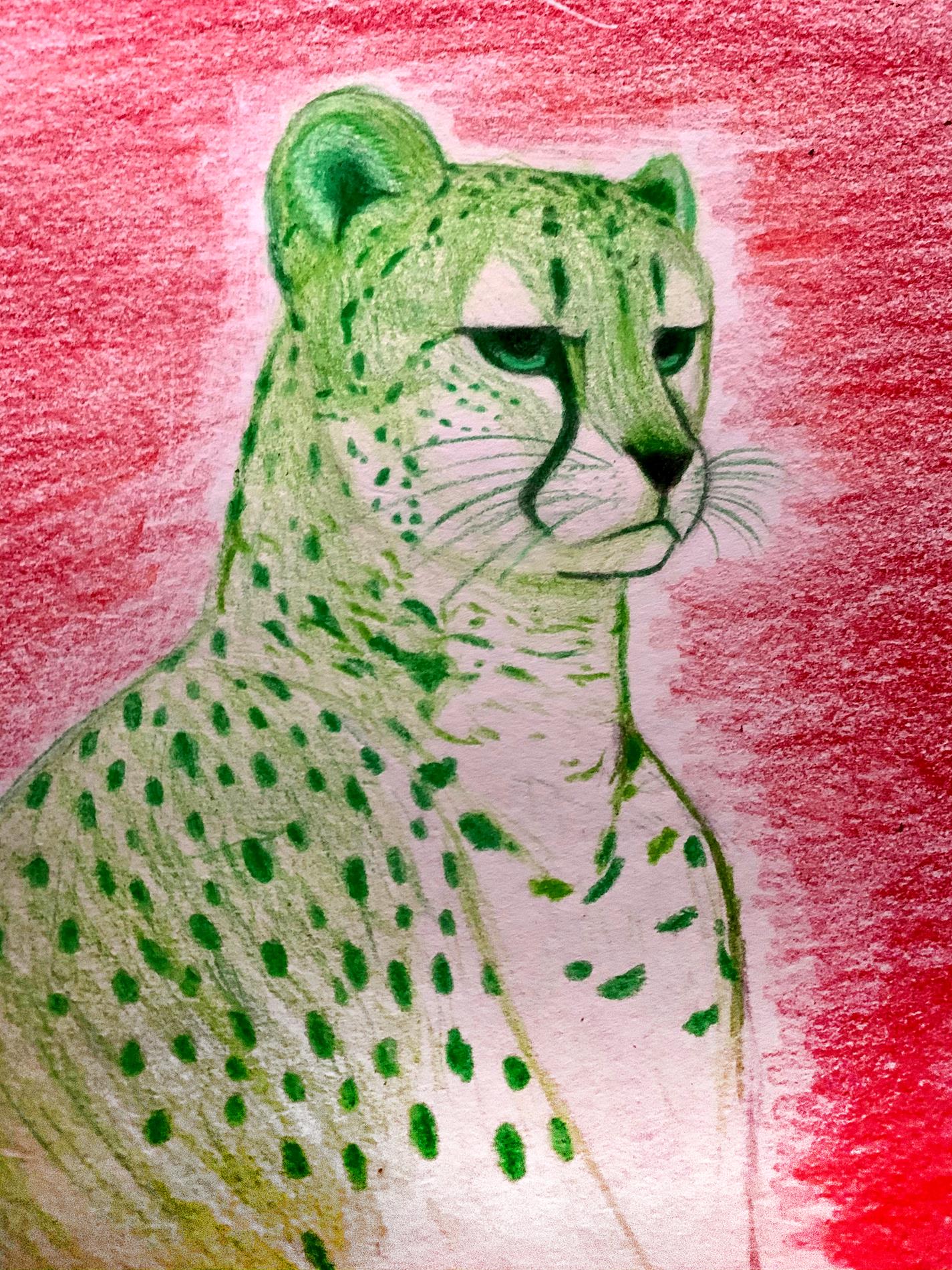12) Jarelie Hernandez-Aguilar - The Jade Cheetah - Colored Pencil - 8th Grade 12) Jarelie Hernandez-Aguilar - The Jade Cheetah - Colored Pencil - 8th Grade