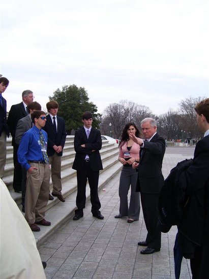 Students meet with Senator Sessions at the Capitol, 2009