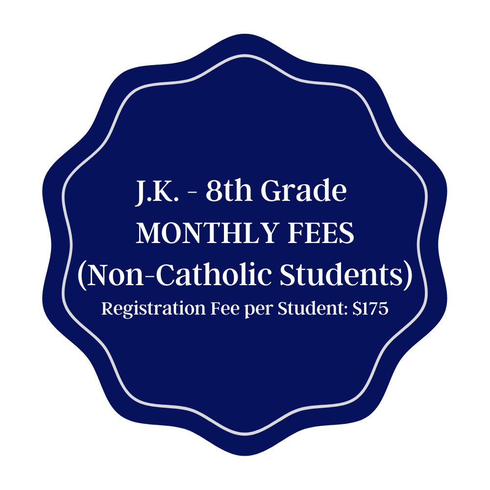 Monthly Tuition - Non Catholic JK-8