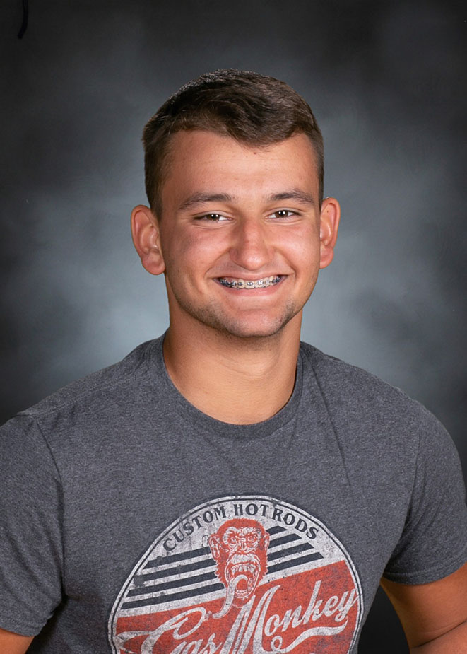 Garrett Brewer, Kiwanis December Student of the Month